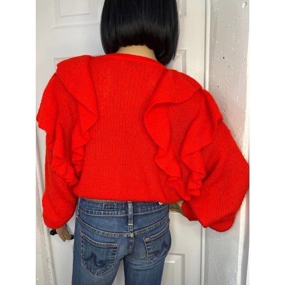Zara Cropped Ruffled Sweater - Picture 6 of 8